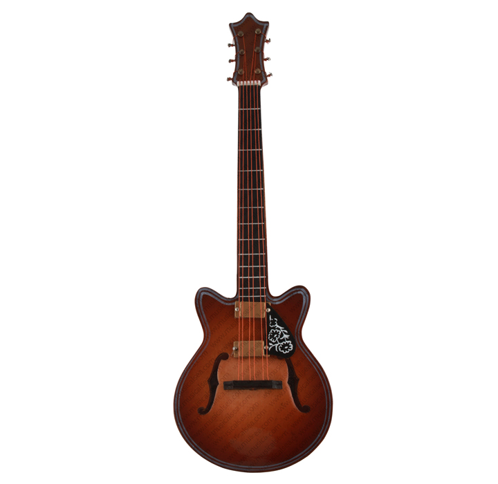 Miniature Brown Electric Guitar EG19